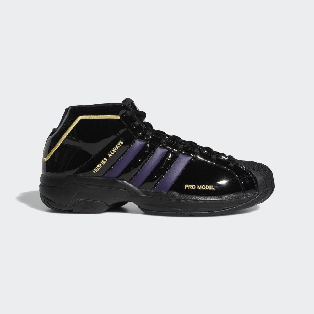 Adidas Men's Pro Model 2G Shell Toe Basketball Shoes Purple/Black/Gold Metal Ireland FV4198